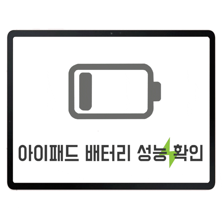  아이패드 배터리 성능 확인 싸이클 체크