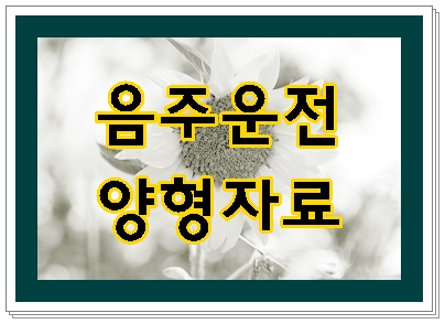 음주운전 양형자료 준비를 위한 Tip 음주운전 양형자료 준비를 위한 Tip