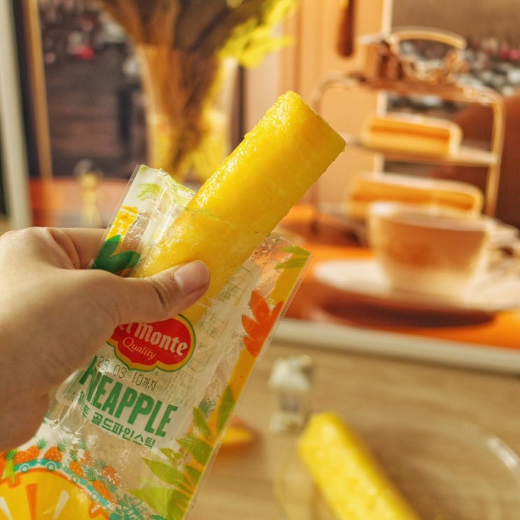  상큼하고 맛있는 델몬트 골드파인 스틱, 파인애플 스틱