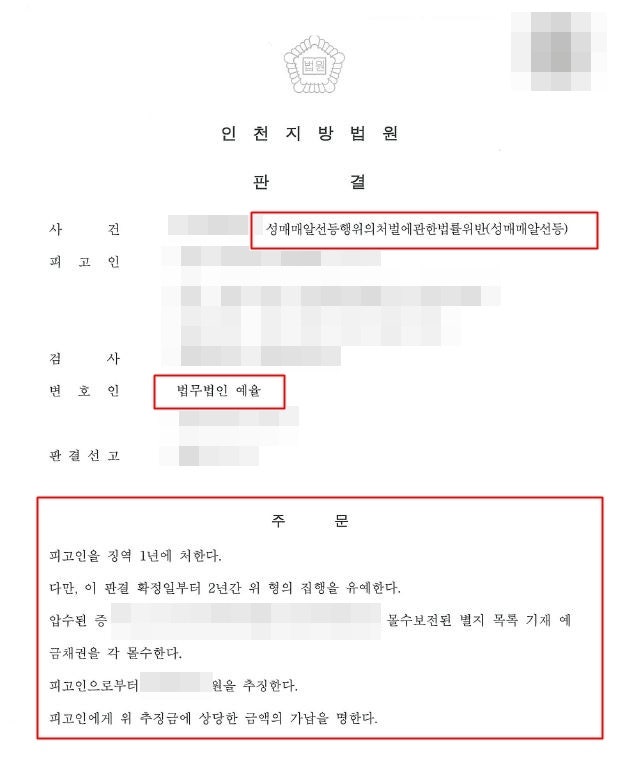 인천성매매알선변호사 유혹에 못 이겨 또다시 범죄를 저질렀다면
