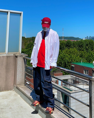  오버핏 폴로셔츠로 남친룩 캐트릿스타일내기