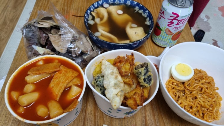 [철산 맛집]"소소한 국물 떡볶이"- 가성비 좋은 세트 메뉴 포장기!(w.불닭볶음면)