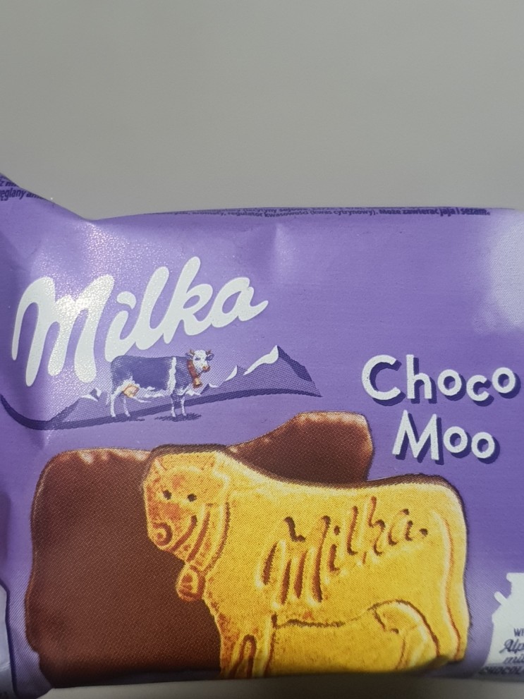 밀카 초코 무(milka choco moo), 소 모양 초코쿠키