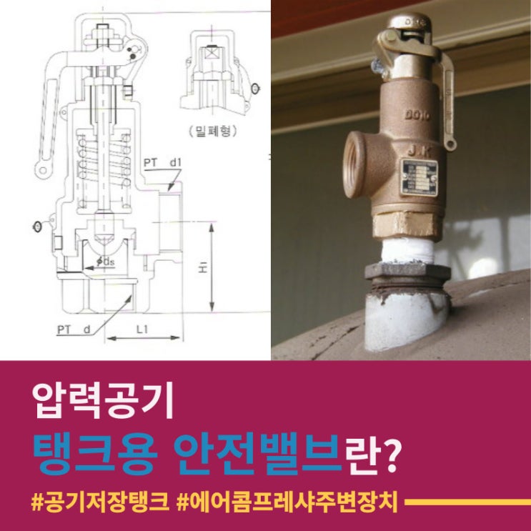  압력공기 탱크용 안전변(밸브)란?