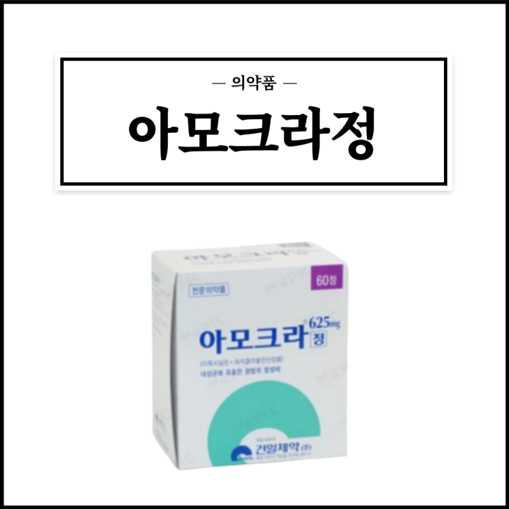  아모크라정 625mg, 효능효과/복용법/부작용/주의사항 등 간단정리
