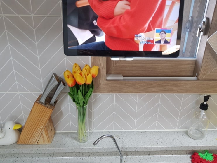  태블릿거치대 추천, 링쿠스마트홀더(주방태블릿거치대,욕실스마트폰거치대)