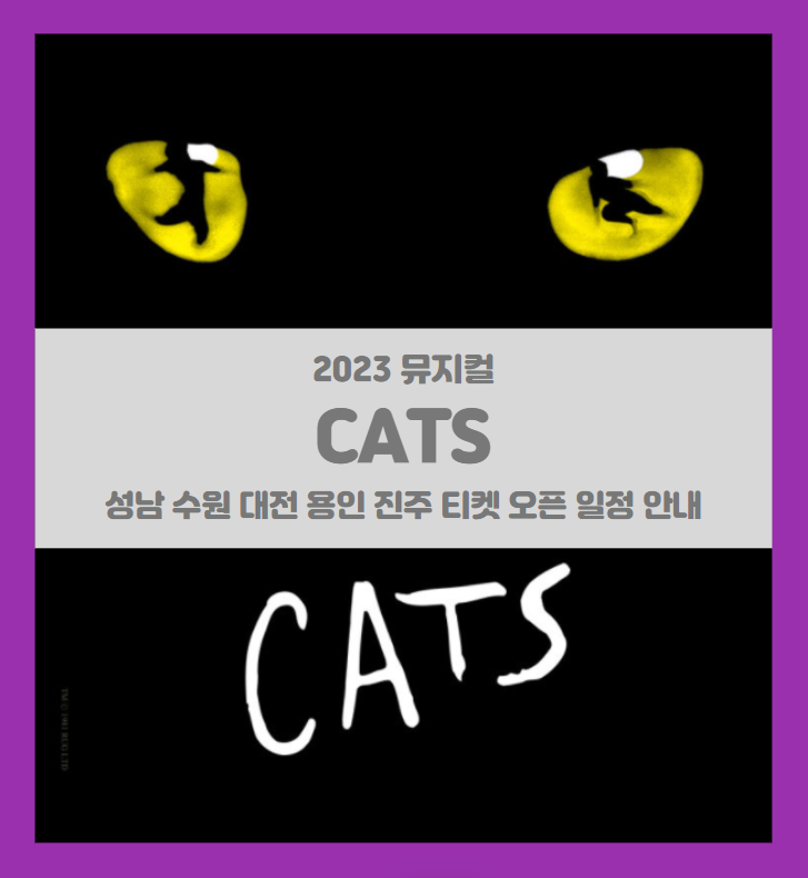 뮤지컬 캣츠 오리지널 내한 성남 수원 대전 용인 진주 기본정보 출연진 티켓팅 뮤지컬 캣츠 오리지널 내한 성남 수원 대전 용인 진주 기본정보 출연진 티켓팅