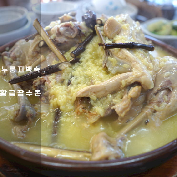  경기 오산 맛집 황금장수촌 누룽지백숙 죽 쟁반막국수