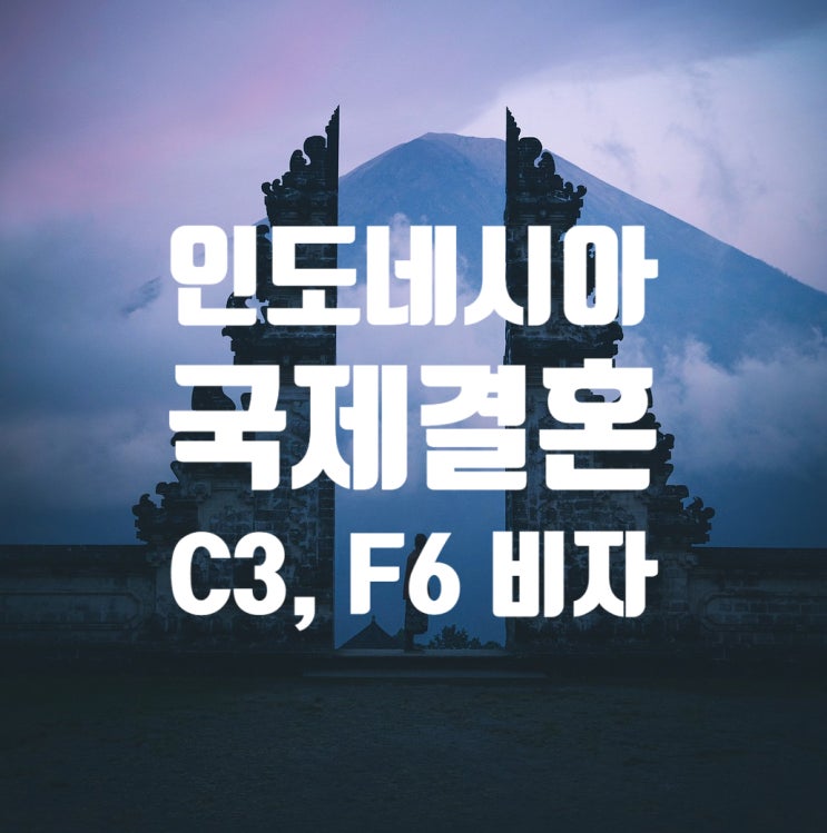 인도네시아국제결혼 C3비자 허가 F6 결혼비자_가족초청비자 인도네시아국제결혼 C3비자 허가 F6 결혼비자_가족초청비자