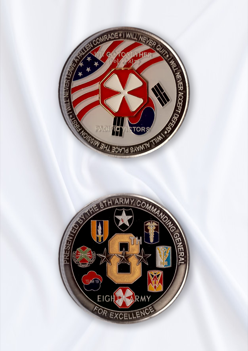 주한미군]주한 미 8군 사령관 코인 : 네이버 블로그