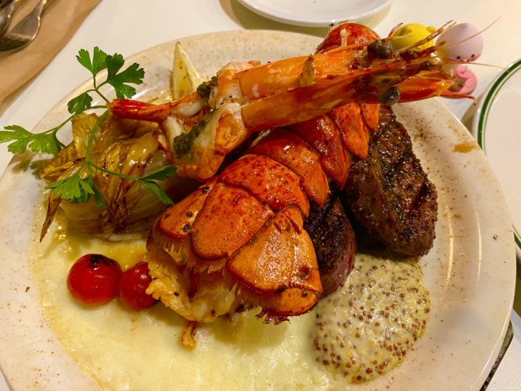  길동 맛집 미테이블 길동역 화려한 스테이크 데이트
