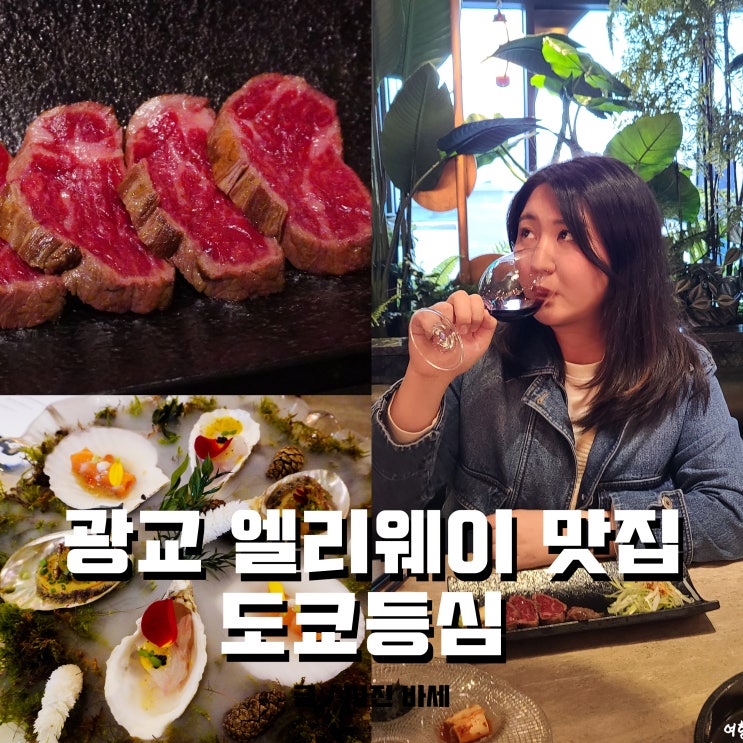  광교 앨리웨이 맛집 와인페어링 도쿄등심 광교점에서