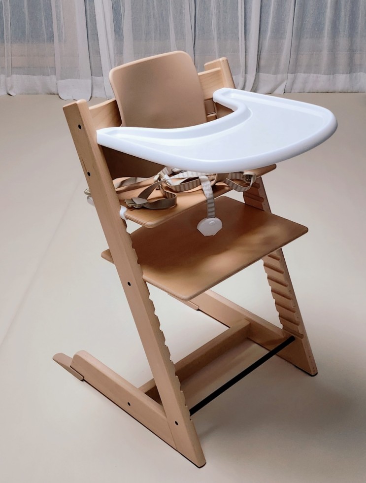 [이유식준비] 아기 이유식 의자 스토케 트립트랩 하이체어 & 베이비 세트 :: 내츄럴 색상 (내돈내산)