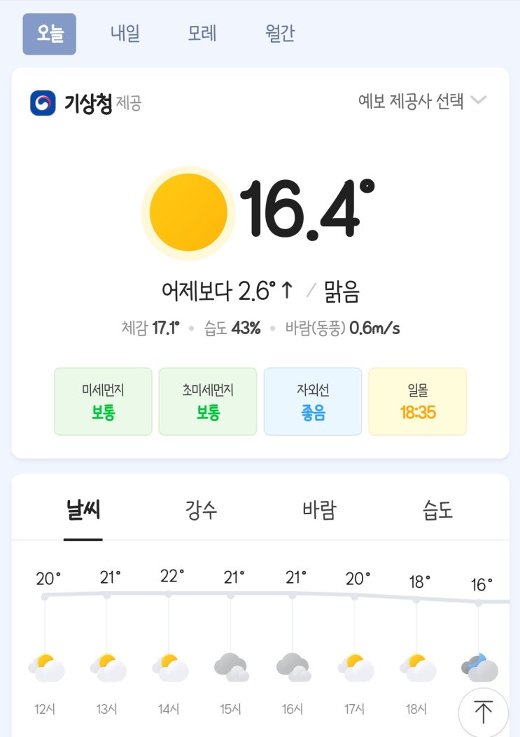 오늘 날씨 무슨일이죠? 갑자기.. 봄이 왔어요~ 더워요