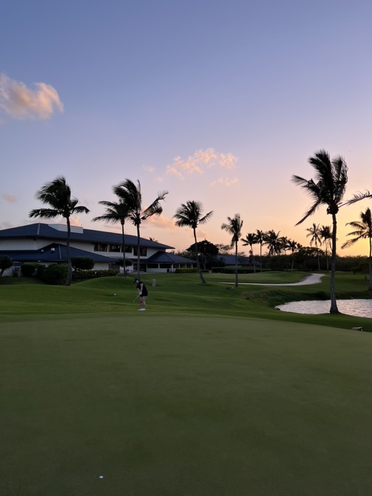 [하와이 여행] 에바 비치 골프클럽 3월 2시 티 후기