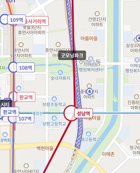 분당구 이매동 분임 후기 (2/3) - 아름마을 단지 둘러보기 (태영, 건영, 한성, 두산삼호, 풍림, 선경, 효성) feat. 성남역, 굿모닝파크가 주는 입지 영향