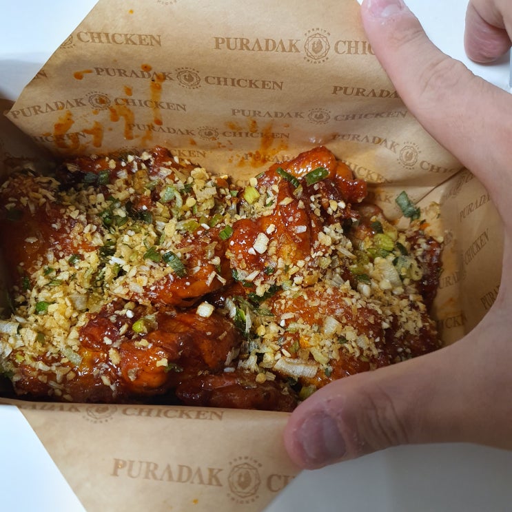  푸라닭 순살 마불로 악마 치킨 내돈내산 후기 ( 사이드 : 빅치즈스틱 )