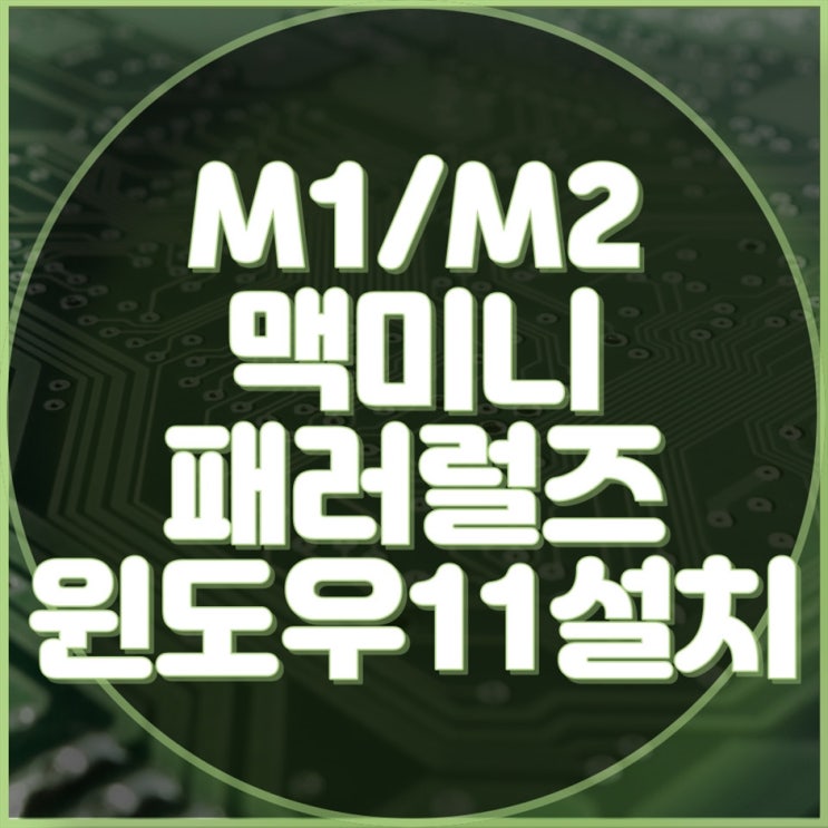  M2 맥미니에 패러럴즈를 이용한 윈도우 11 원격/출장 설치!