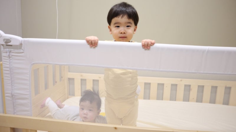 [아기침대가드추천⭐️] 편하고 안전한 아가드 침대가드 설치했어요❤️