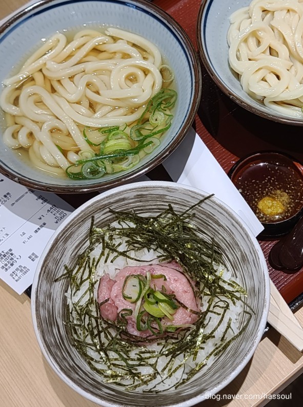 오사카 간사이공항 1터미널 맛집 키네야무기마루 :: 자가제면 쫄깃한 우동맛집