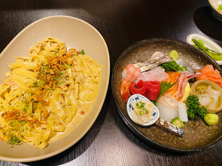 범계 오루카 ㅣ 파스타 후토마끼 사시미 안주가 다양한 일본식 선술집 이자카야 숙성회 맛집