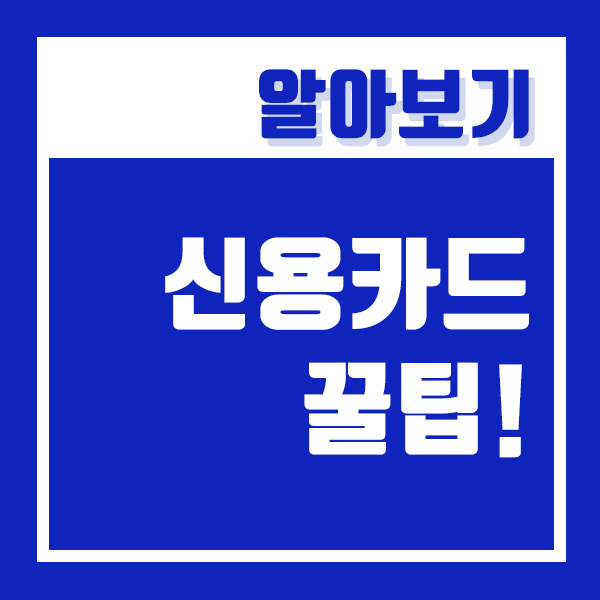  돈을 모으려면 신용카드를 쓰지 말라고? 올바른 신용카드 사용법 및 재테크! (FT. 고르는 팁)