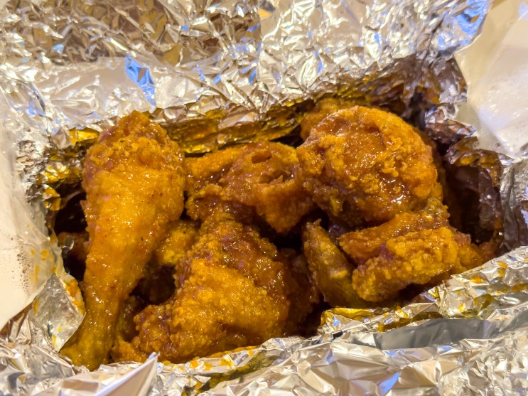  후라이드참잘하는집 킹트리플 포장 개존맛탱 (부산 양념치킨 메뉴)