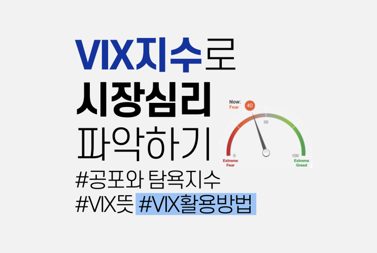  빅스 지수의 뜻과 유래, 해석방법 (VIX지수, 공포지수, 변동성지수)