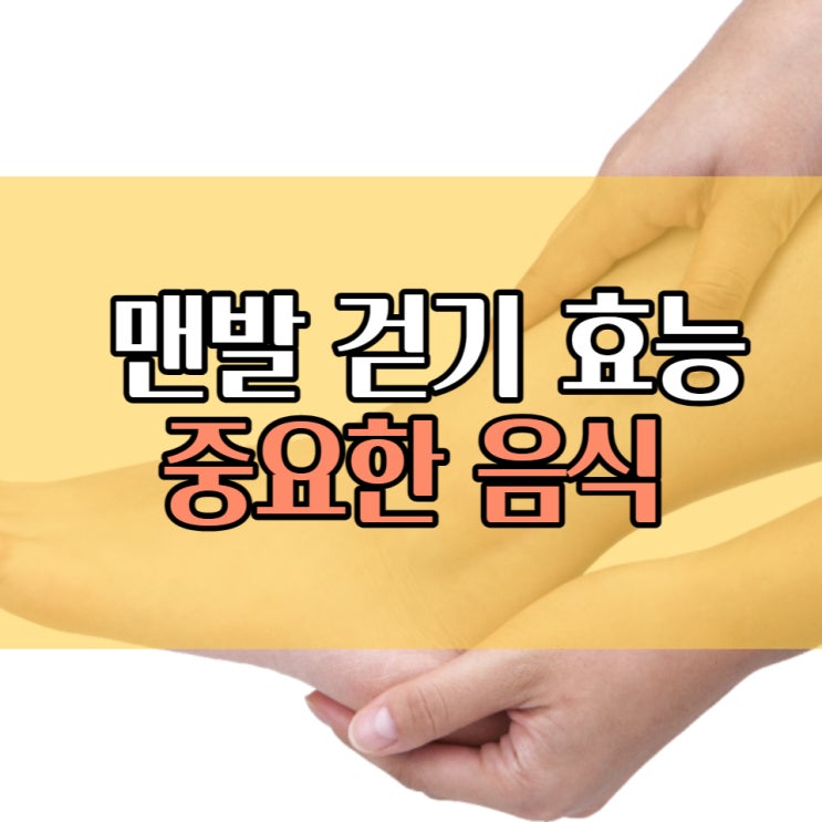  맨발걷기효능 그리고 발에 좋은 음식