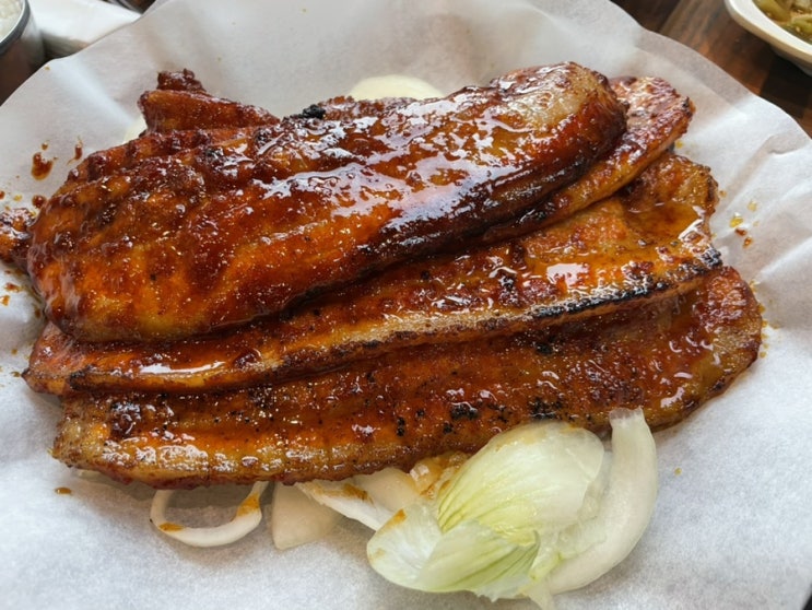  문의 식당 부부농장 고추장삼겹살, 대청댐맛집