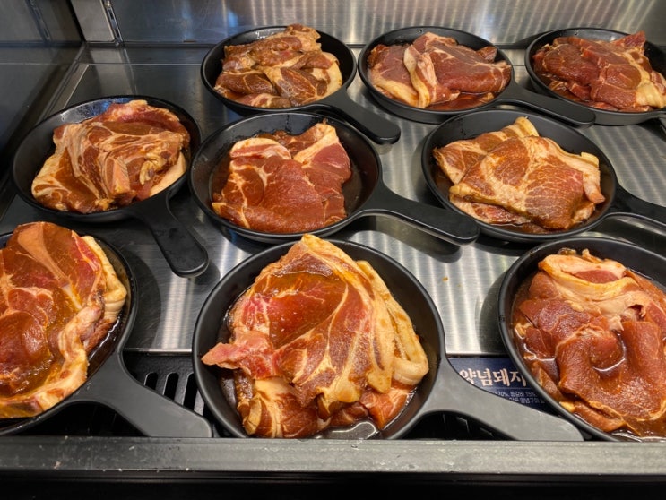  명일역 맛집 명륜진사갈비 명일동 고기집 무한리필