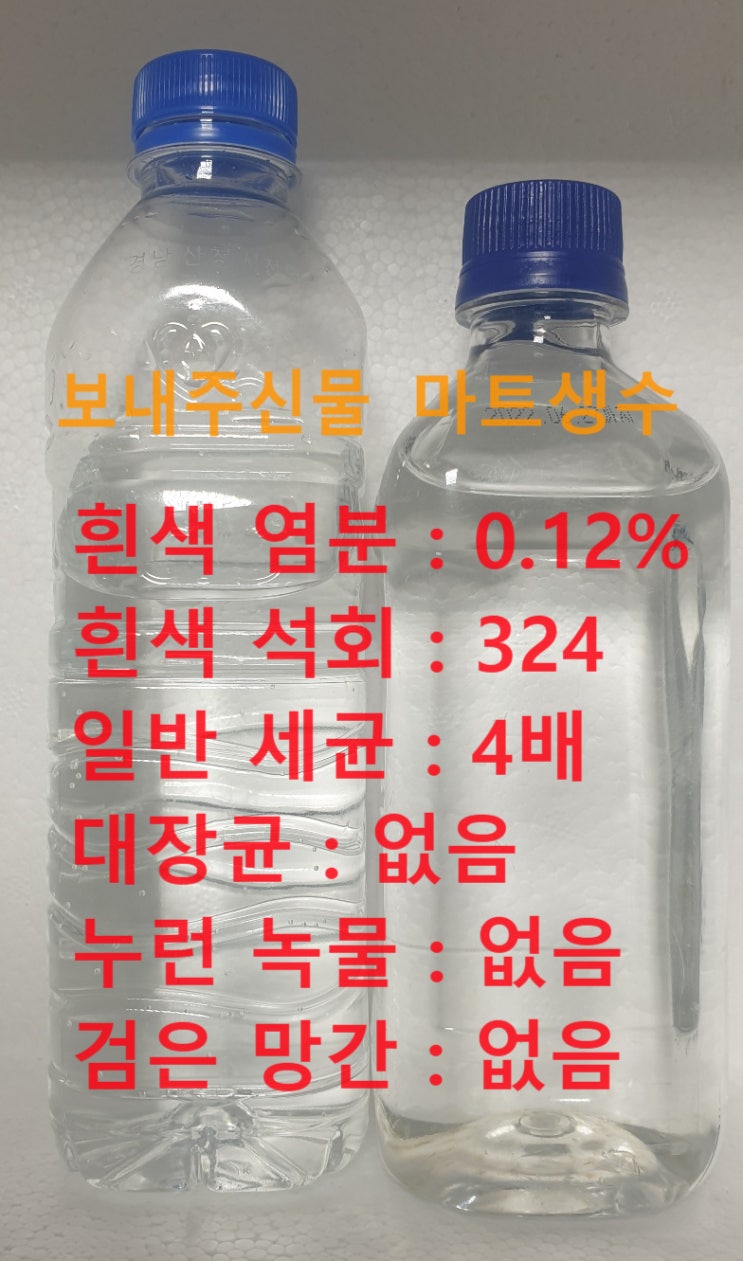 경남 고성, 이 물은 염지하수 입니다. 지하수 연수기는 되는데 역삼투압정수기는 어렵습니다.