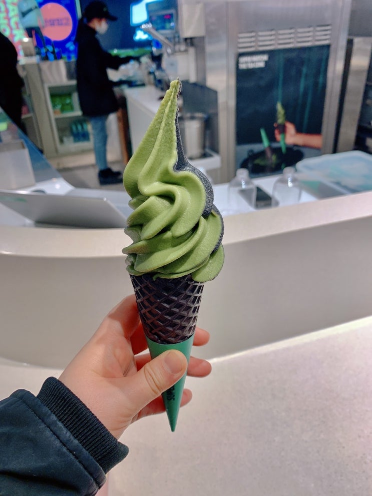  잠실 슈퍼말차 아이스크림콘 맛집 롯데월드몰