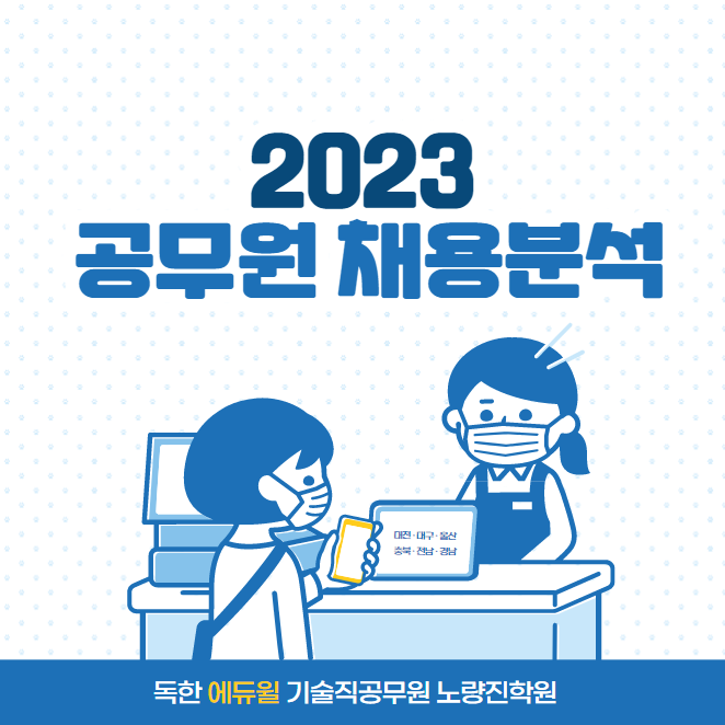 2023년 지방공무원 9급 채용규모 분석(대전·대구·울산·충북·전남·경남)