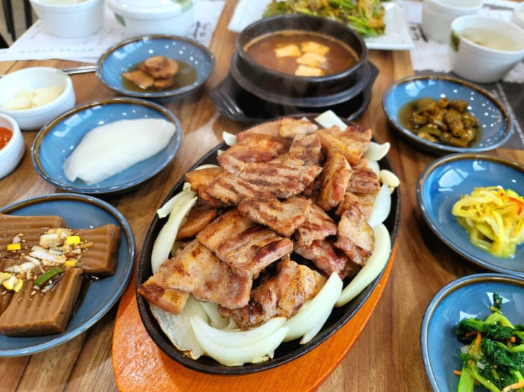 동학사 고기집 맛집 동학사농원  흑돼지 화덕구이 후기