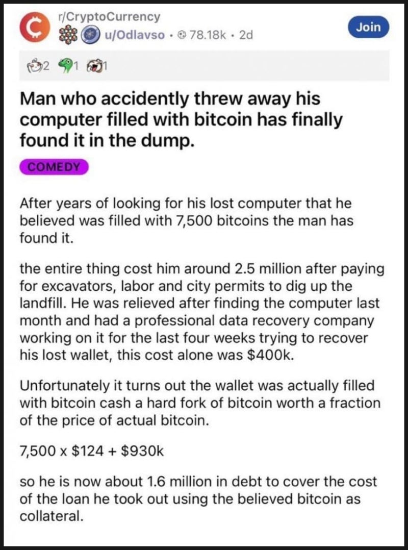 사회 이모저모]잃어버렸던 7500비트코인 담긴 하드 결국 발견 : 네이버 블로그