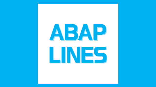 [ABAP] LINES - 인터널 테이블 라인 수 읽기