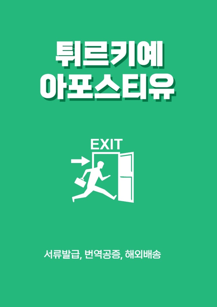  튀르키예 아포스티유, 어떻게 준비해야한다고?