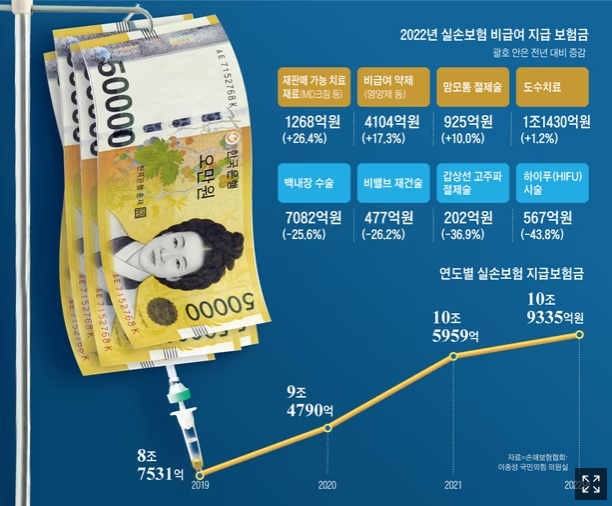 치과·성형외과서도 하더라, 도수치료 실손보험 작년 1조1400억 치과·성형외과서도 하더라, 도수치료 실손보험 작년 1조1400억