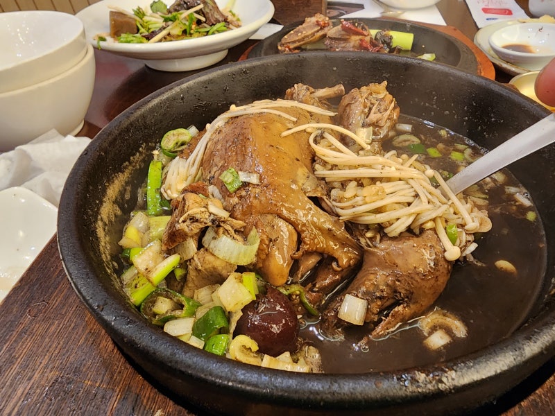 대구보양식맛집 편갈비한판세트 일월정 흑마늘 독계탕