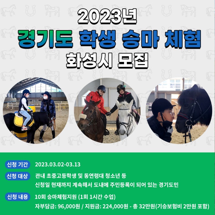  어린이승마동호회 기획하고 있습니다.  경기도학생승마체험, 학교체육, 힐링승마, 재활승를 궁평캠프가 합니다