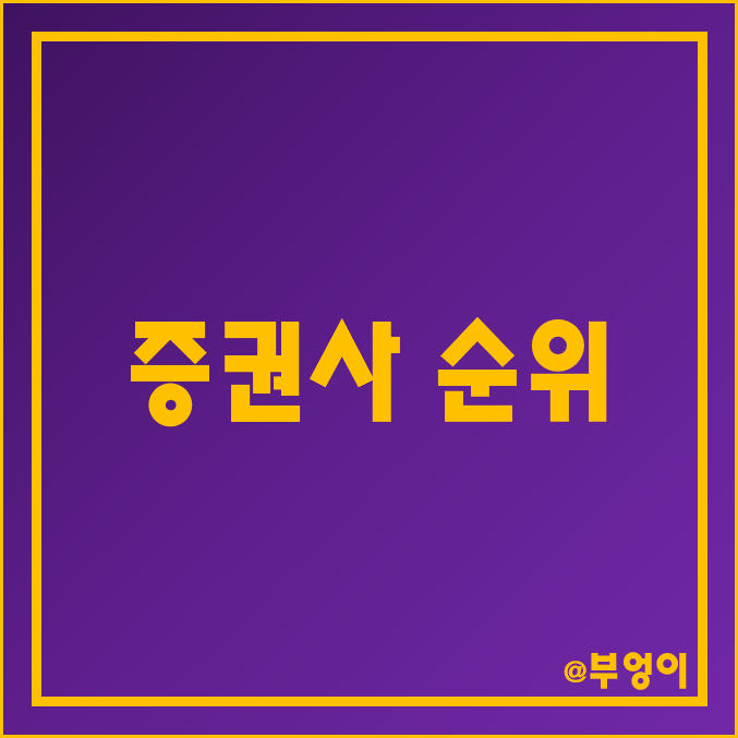 증권사 순위 : 국내 증권회사 매출액, 영업이익, 당기순이익, 자본금, 자산 총계 비교 증권사 순위 : 국내 증권회사 매출액, 영업이익, 당기순이익, 자본금, 자산 총계 비교