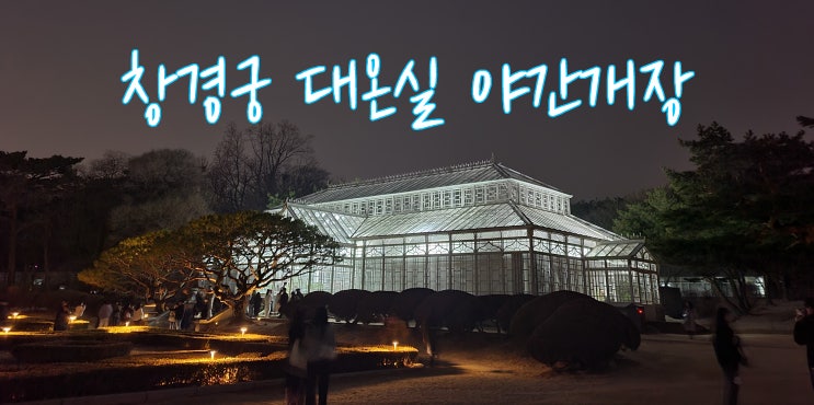  주차 걱정 없이 창경궁 대온실 야간개장 즐기기!