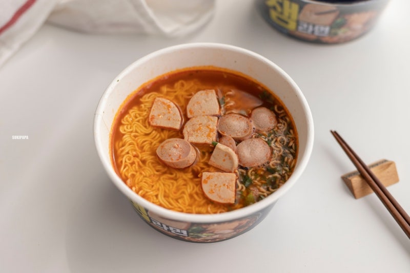 편의점 신상 컵라면 추천 부대찌개 라면 채엠라면 6