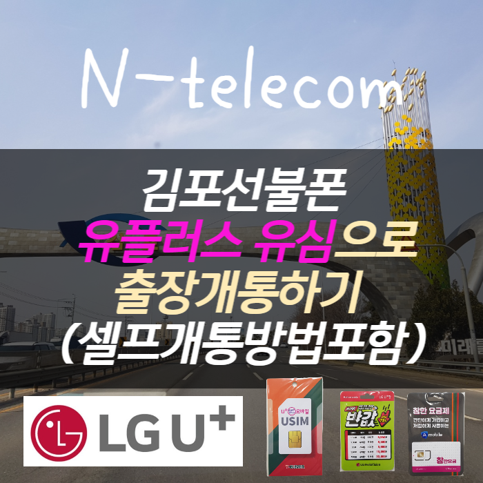  김포선불폰 유플러스유심으로 출장개통하기 (feat.셀프방법포함)