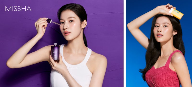 미샤 만난 '트와이스 사나', 고혹적 매력 발산