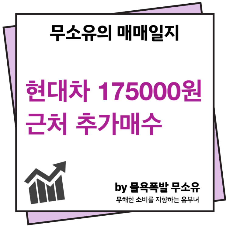 현대자동차 175000원 근처 추가매수 현대자동차 175000원 근처 추가매수