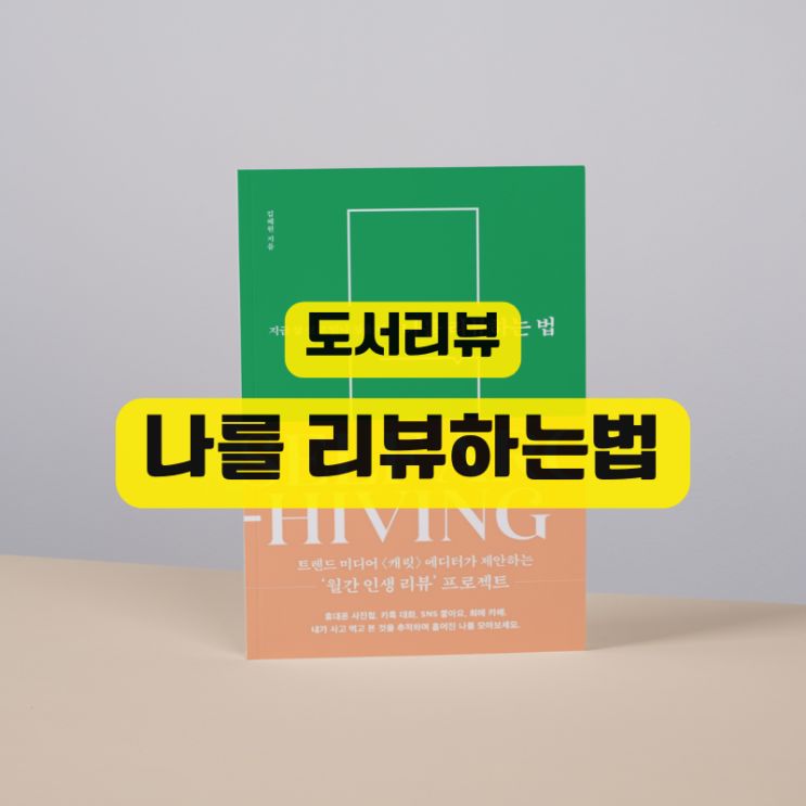  <나를 리뷰하는 법> 월간 인생 리뷰 프로젝트, 나를 돌아보고 새롭게 발견하다