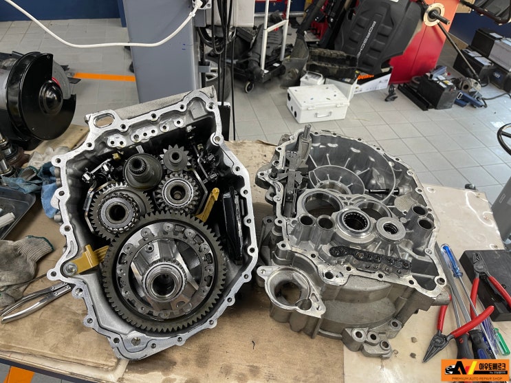  VW 골프 실린더 헤드 커버 오일 팬 미션 오일 누유 작업 2 - 중고차성능보증 다산수입차정비 남양주수입차정비 덕소수입차정비 구리수입차정비 별내수입차정비 아우토베르크