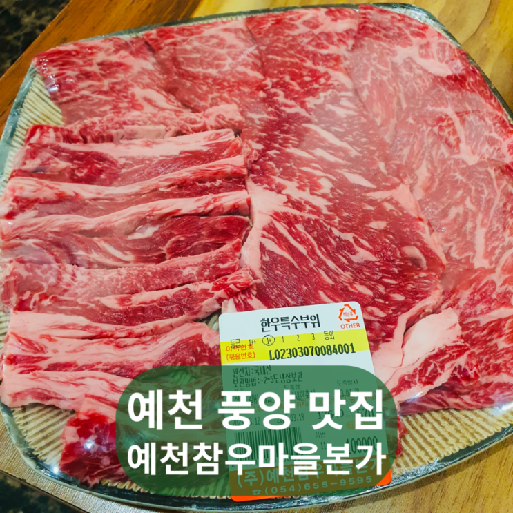  경북 예천 한우 맛집 예천참우마을본가-삼강주막 냉면 육회비빔밥